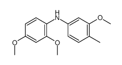 N-(2,4-dimethoxyphenyl)-3-methoxy-4-methylaniline结构式