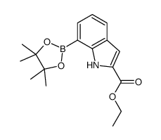 Ethyl 7-(4,4,5,5-tetramethyl-1,3,2-dioxaborolan-2-yl)-1H-indole-2-carboxylate picture