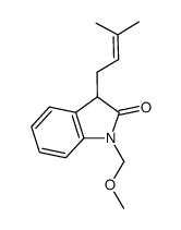 1-(methoxymethyl)-3-(3-methyl-2-butenyl)oxindole Structure