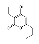 3-ethyl-4-hydroxy-6-propylpyran-2-one Structure