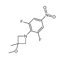 1-(2,6-difluoro-4-nitrophenyl)-3-methoxy-3-methylazetidine Structure