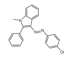 (4-chlorophenyl)-(1-methyl-2-phenylindol-3-yl)diazene Structure
