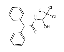 2,2-diphenyl-N-(2,2,2-trichloro-1-hydroxy-ethyl)-acetamide结构式