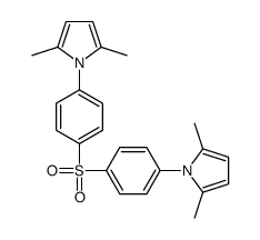 1-[4-[4-(2,5-dimethylpyrrol-1-yl)phenyl]sulfonylphenyl]-2,5-dimethylpyrrole Structure