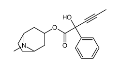 (8-methyl-8-azabicyclo[3.2.1]octan-3-yl) 2-hydroxy-2-phenylpent-3-ynoate结构式