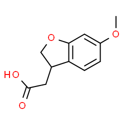 3-BENZOFURANACETIC ACID, 2,3-DIHYDRO-6-METHOXY- structure