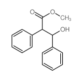 Benzenepropanoic acid, b-hydroxy-a-phenyl-,methyl ester structure