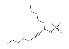 tridec-7-yn-6-yl methanesulfonate结构式