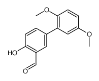5-(2,5-dimethoxyphenyl)-2-hydroxybenzaldehyde结构式