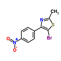 5-Bromo-2-methyl-4-(4-nitrophenyl)-1,3-thiazole结构式