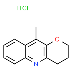 2H-Pyrano[3,2-b]quinoline,3,4-dihydro-10-methyl-,hydrochloride(9CI) structure