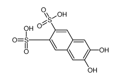 6,7-dihydroxynaphthalene-2,3-disulfonic acid Structure