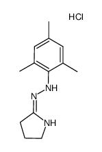 (E)-2-(2-mesitylhydrazono)pyrrolidine hydrochloride structure