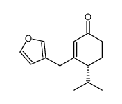 (-)-3-[(3-Furanyl)methyl]-4-(1-methylethyl)-2-cyclohexen-1-one结构式