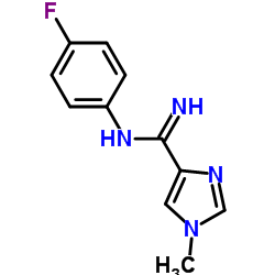 N-(4-氟苯基)-1-甲基-1H-咪唑-4-羧酰胺结构式