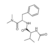 N2-((S)-N2-acetylvalyl)-L-phenylalanine dimethylamide Structure