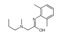 N-(2,6-dimethylphenyl)-2-[methyl(propyl)amino]acetamide结构式