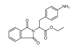 2H-Isoindole-2-acetic acid, α-[(4-aminophenyl)methyl]-1,3-dihydro-1,3-dioxo-, ethyl ester结构式