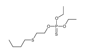 2-butylsulfanylethoxy-diethoxy-sulfanylidene-λ5-phosphane结构式