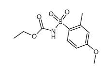 (5-methoxy-toluene-2-sulfonyl)-carbamic acid ethyl ester Structure