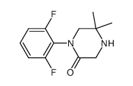 1-(2,6-difluorophenyl)-5,5-dimethylpiperazin-2-one结构式