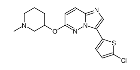 3-(5-chloro-thiophen-2-yl)-6-(1-methyl-piperidin-3-yloxy)-imidazo[1,2-b]pyridazine Structure