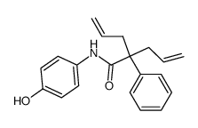 2-Allyl-2-phenyl-pent-4-enoic acid (4-hydroxy-phenyl)-amide结构式