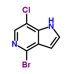 4-Bromo-7-chloro-1H-pyrrolo[3,2-c]pyridine Structure