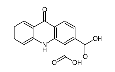 9-Oxo-9,10-dihydro-acridine-3,4-dicarboxylic acid结构式