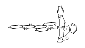 [Fe(dipyrido[3,2-a:2',3'-c]phenazine)(C5H4NCHNCH2C3H5NOC5H4N)](2+) Structure