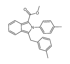 methyl 3-(3-methylbenzyl)-2-p-tolyl-2H-isoindole-1-carboxylate结构式