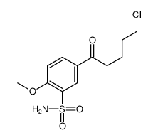 5-(5-chloropentanoyl)-2-methoxybenzenesulfonamide结构式