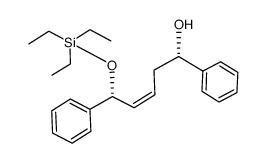 (1S,5R,Z)-1,5-diphenyl-5-(triethylsilyloxy)pent-3-en-1-ol结构式