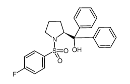 (S)-[1-(4-fluorobenzenesulfonyl)pyrrolidin-2-yl]diphenylmethanol结构式