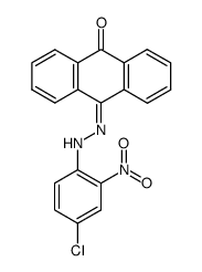 Anthrachinon-mono-<4-chlor-2-nitro-phenylhydrazon> Structure