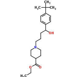 1-(4-(4-(tert-Butyl)phenyl)-4-hydroxybutyl)-4-piperidinecarboxylic Acid Ethyl Ester structure