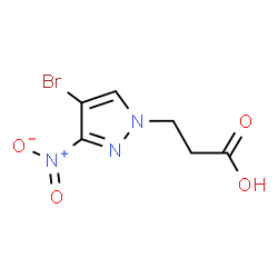3-(4-Bromo-3-nitro-1H-pyrazol-1-yl)propanoic acid Structure