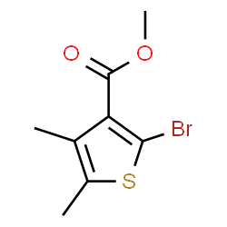 2-BroMo-4,5-diMethyl-thiophene-3-carboxylic acid Methyl ester Structure