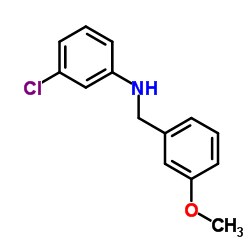 3-Chloro-N-(3-methoxybenzyl)aniline Structure