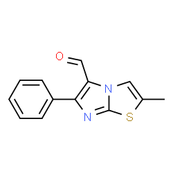 2-Methyl-6-phenylimidazo[2,1-b][1,3]thiazole-5-carbaldehyde structure