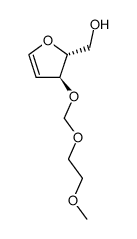 ((2R,3S)-3-((2-methoxyethoxy)methoxy)-2,3-dihydrofuran-2-yl)methanol结构式
