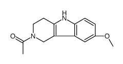 1-(8-methoxy-1,3,4,5-tetrahydropyrido[4,3-b]indol-2-yl)ethanone结构式