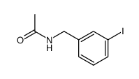 N-[(3-iodophenyl)methyl]acetamide结构式