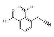 Benzoic acid, 3-(cyanomethyl)-2-nitro- (9CI) Structure