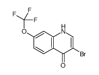 3-Bromo-4-hydroxy-7-trifluoromethoxyquinoline Structure