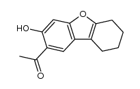 1-(3-hydroxy-6,7,8,9-tetrahydrodibenzofuran-2-yl)-ethanone结构式