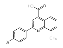 2-(4-Bromophenyl)-8-methylquinoline-4-carboxylic acid Structure