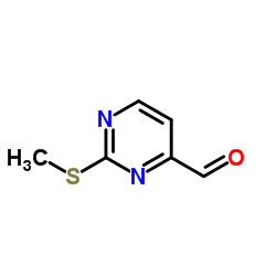 2-(甲硫基)嘧啶-4-甲醛结构式