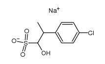 sodium 2-(4-chlorophenyl)-1-hydroxypropane-1-sulfonate结构式