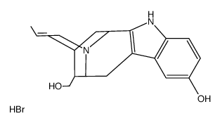 Sarpagine hydrobromide Structure